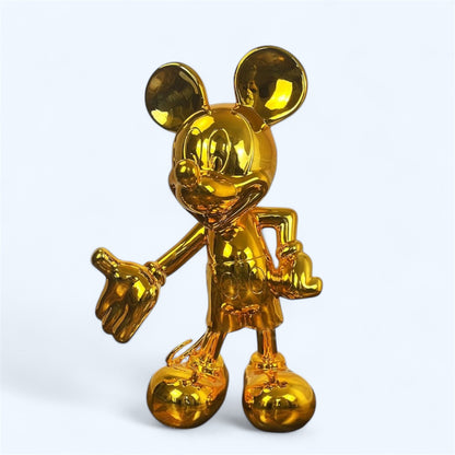 Mickey Mouse Lifesize Gold Sculpture