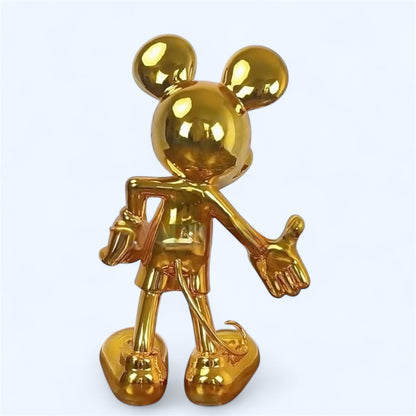 Mickey Mouse Lifesize Gold Sculpture