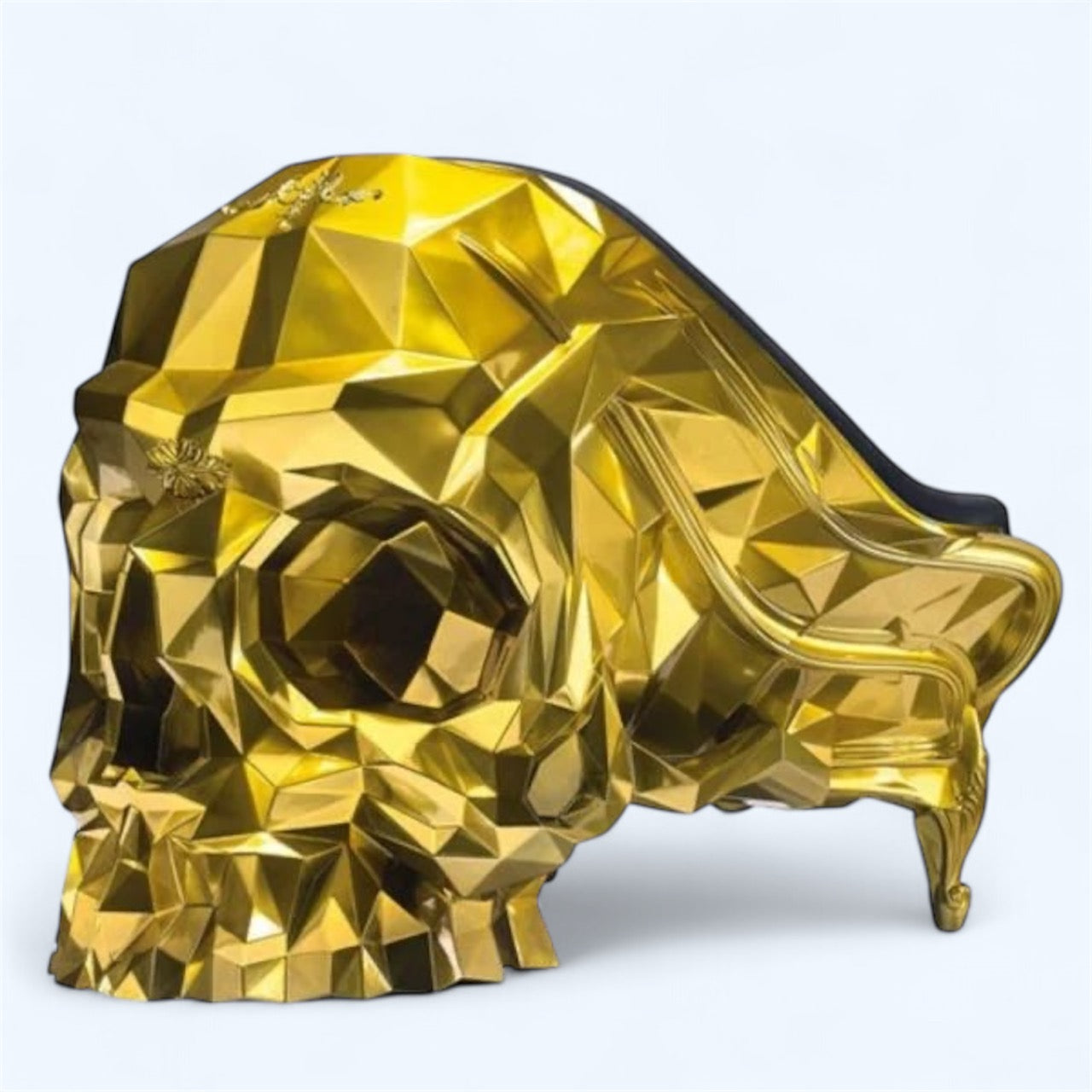 Skull Gold Armchair