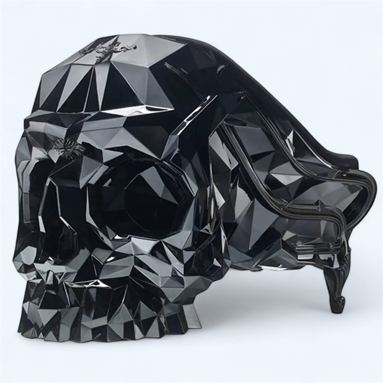 Skull Black Armchair