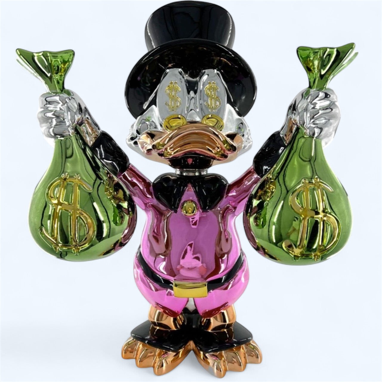 Scrooge McDuck Pink Sculpture