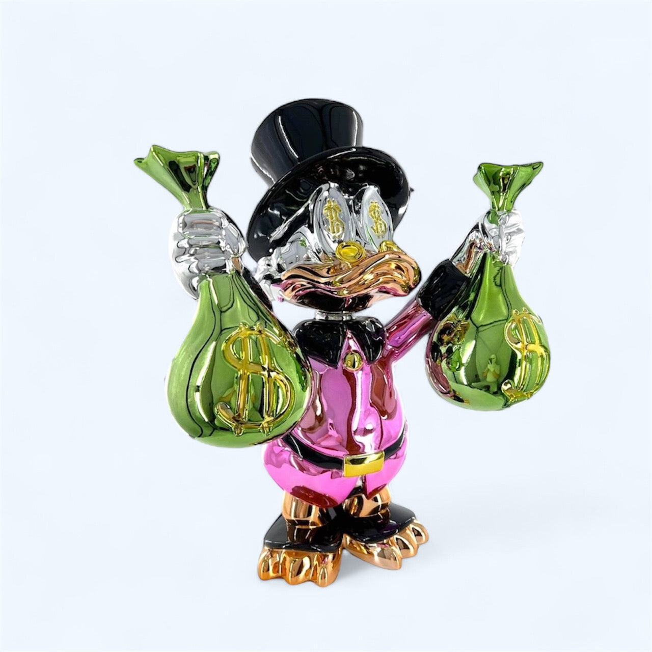 Scrooge McDuck Pink Sculpture