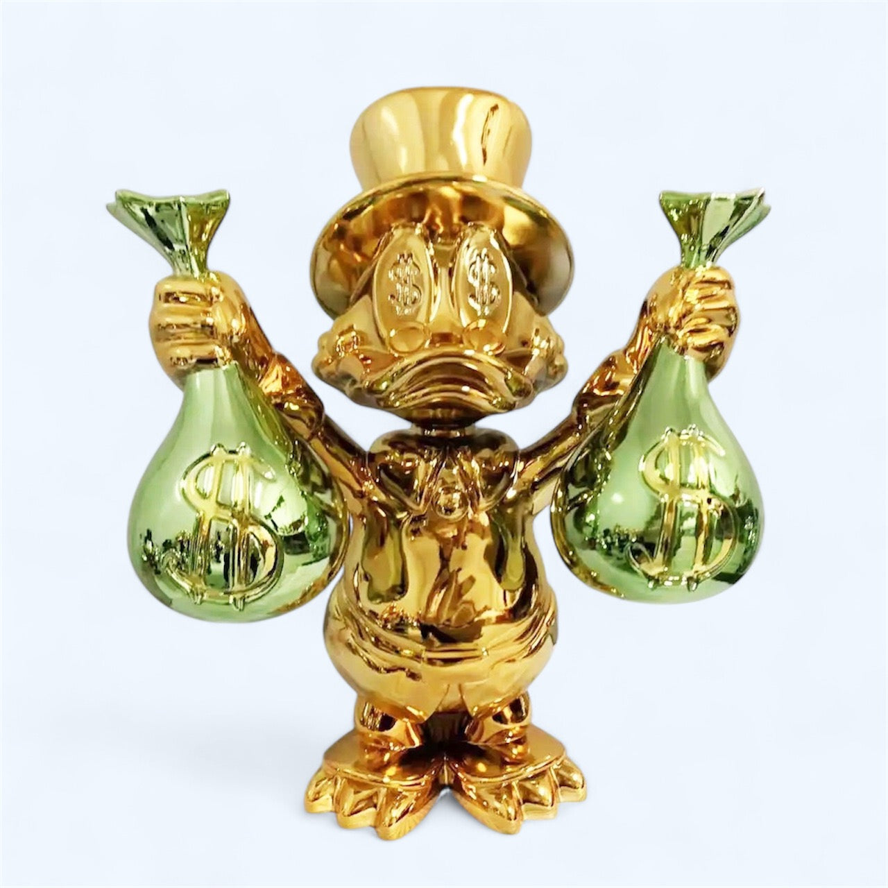 Scrooge McDuck Gold Money Bag Sculpture