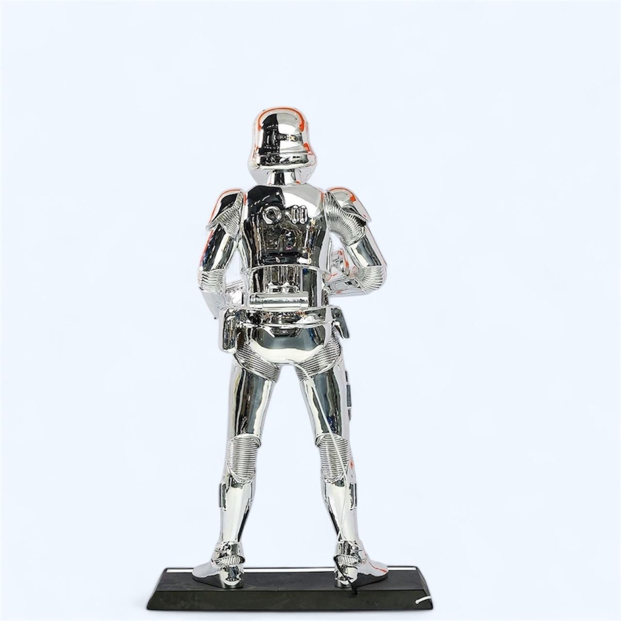 Storm Trooper Silver Blaster Sculpture