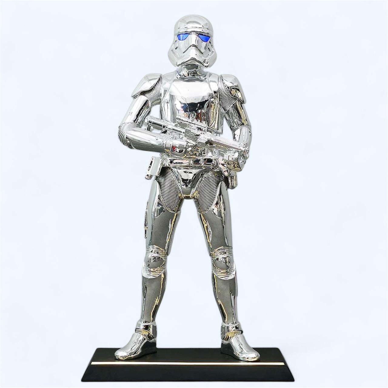 Storm Trooper Silver Blaster Sculpture