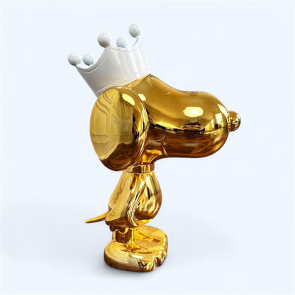 Snoopy Gold Sculpture