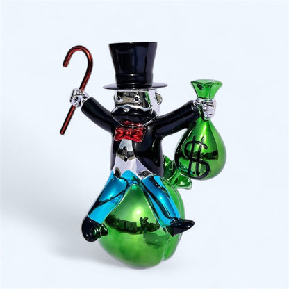 Monopoly Man Money Bag Sculpture