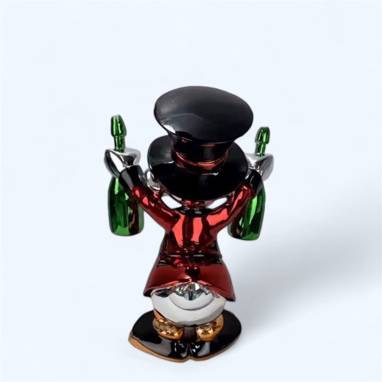 Scrooge McDuck Red Green Bottles Sculpture