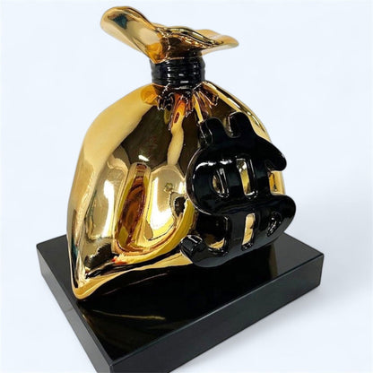 Money Bag Gold Sculpture