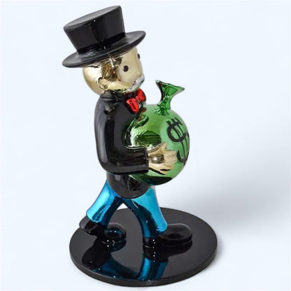 Monopoly Man Money Bag Sculpture