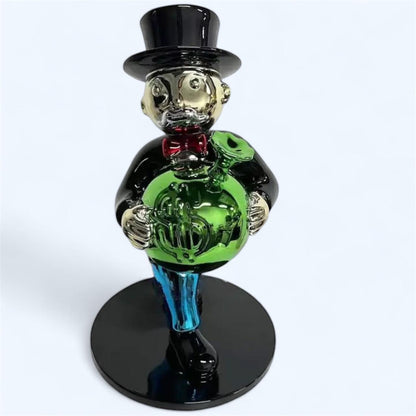 Monopoly Man Money Bag Sculpture