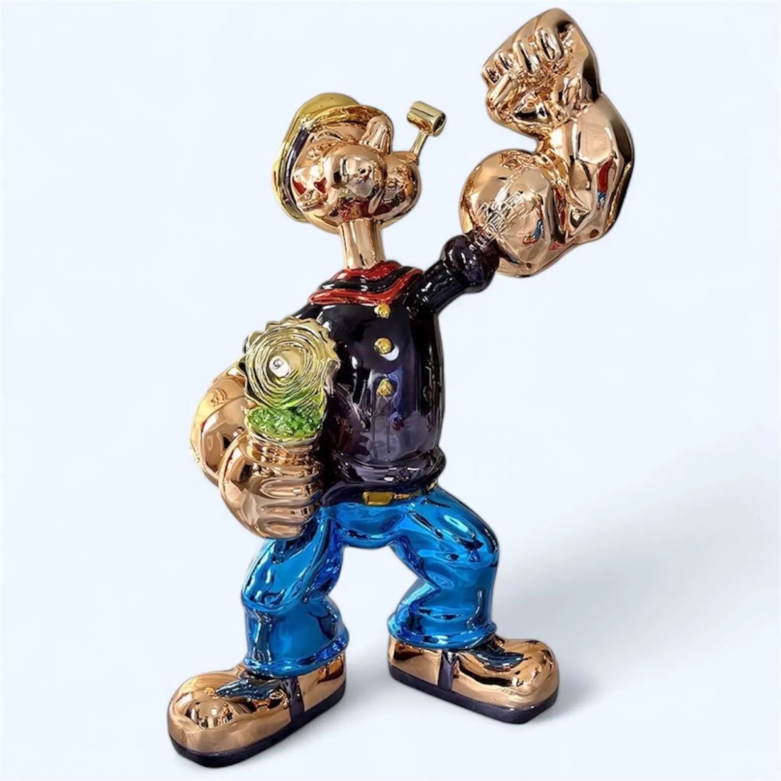 Popeye 80cm Black Sculpture