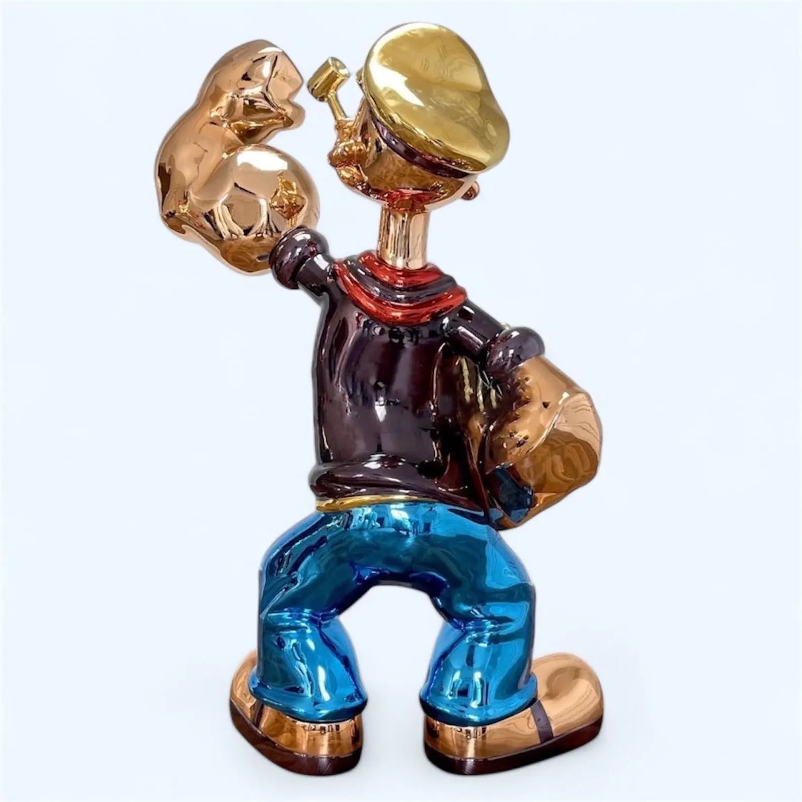 Popeye 80cm Black Sculpture