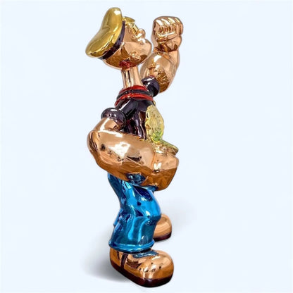 Popeye 80cm Black Sculpture