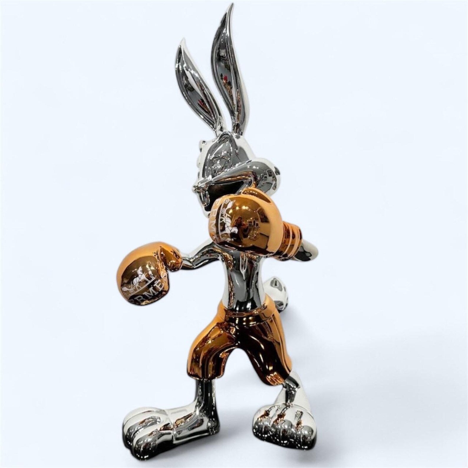 Bugs Bunny Bronze, Hermes theme Boxer Sculpture