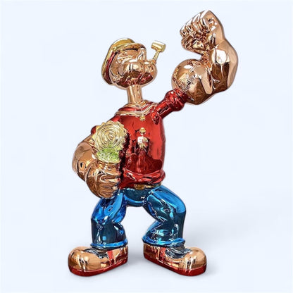 Popeye 80cm Red Sculpture